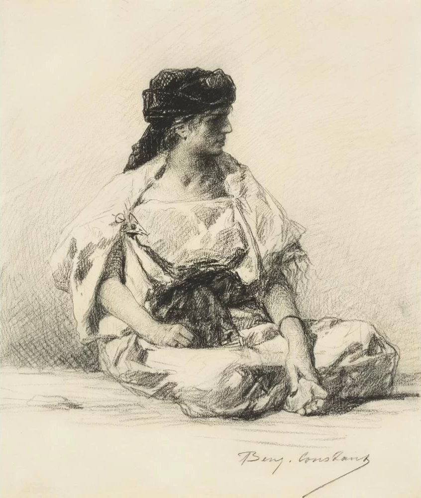 Jean - Joseph Benjamin, Constant, 107, Marocchina seduta